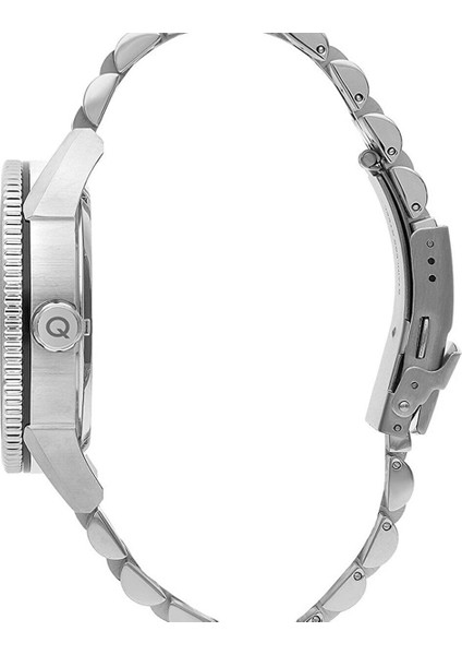 QMG1024.390 Otomatik Erkek Kol Saati | 46MM, Safir Cam, Gümüş Bilezik, Mavi Kadran fırsatları