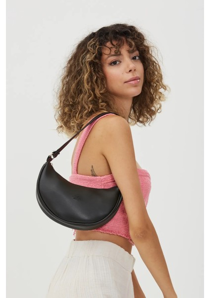 Tek Bölmeli Şık ve Ergonomik Suni Deri Mini El ve Omuz Çantası