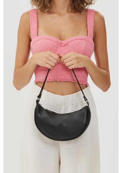 Tek Bölmeli Şık ve Ergonomik Suni Deri Mini El ve Omuz Çantası fırsatları