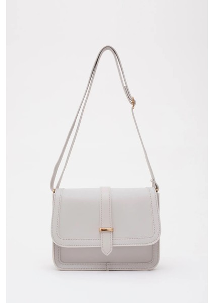 Suni Deri Iç Fermuar Cepli Çıtçıt Kapamalı Şık ve Ergonomik Kol ve Omuz Çantası