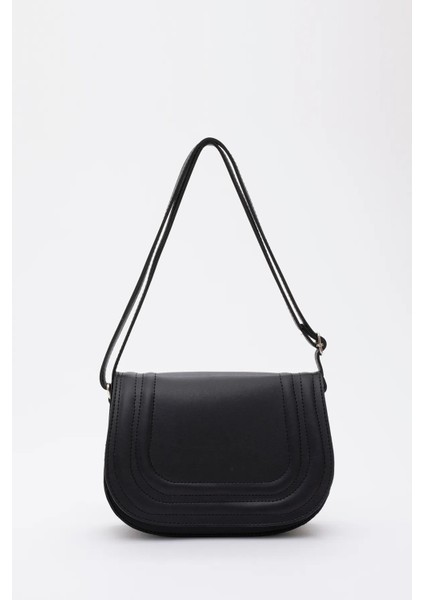 Suni Deri 2 Bölmeli Ayarlanabilir Şık ve Ergonomik Askılı Kol ve Omuz Çantası