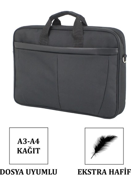 17,3 Inç Notebook ve Laptop Evrak Çantası Darbe Emici Yüzey Ergonomik Tasrım