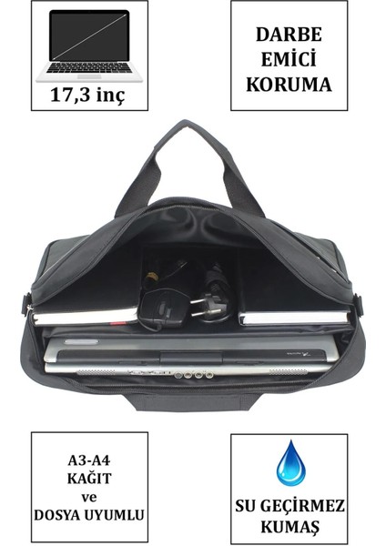 17,3 Inç Notebook ve Laptop Evrak Çantası Darbe Emici Yüzey Ergonomik Tasrım fırsatları