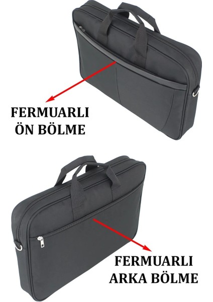 17,3 Inç Notebook ve Laptop Evrak Çantası Darbe Emici Yüzey Ergonomik Tasrım