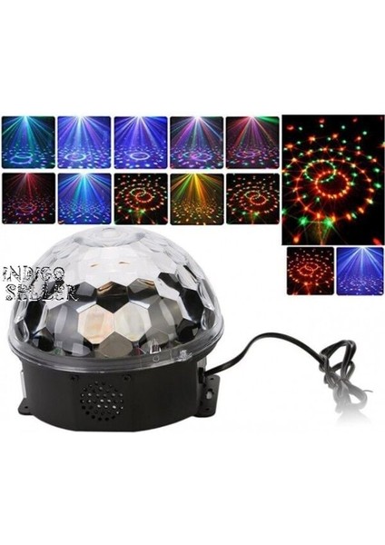 Kumandalı Kristal LED Rgb Disko Topu