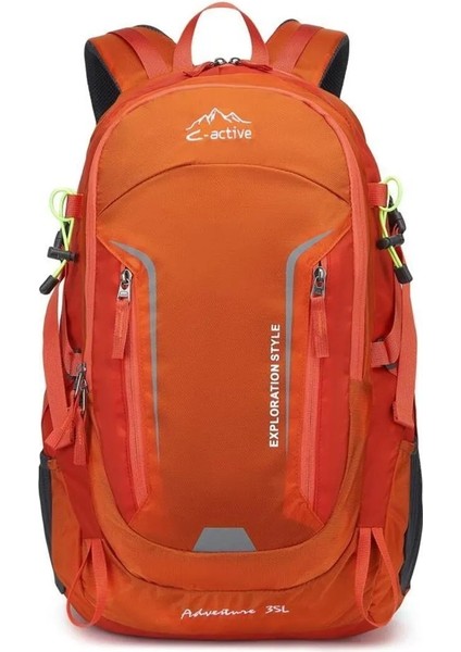 C-Active 35 Litre Kamp Seyahat Outdoor Dağcı Sırt Çantası Su Geçirmez Yüzey