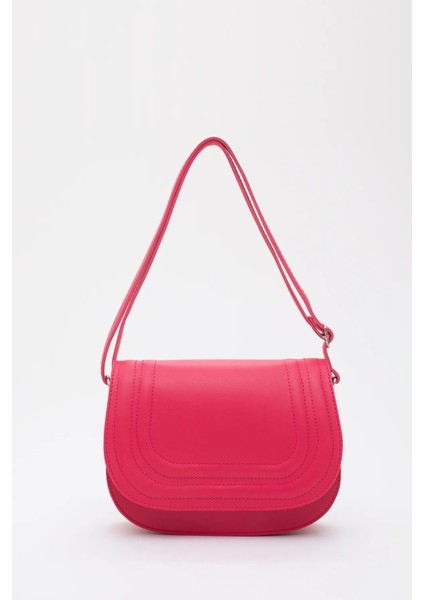 Suni Deri 2 Bölmeli Ayarlanabilir Şık ve Ergonomik Askılı Kol ve Omuz Çantası