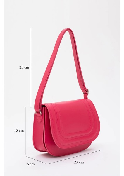 Suni Deri 2 Bölmeli Ayarlanabilir Şık ve Ergonomik Askılı Kol ve Omuz Çantası fiyatları