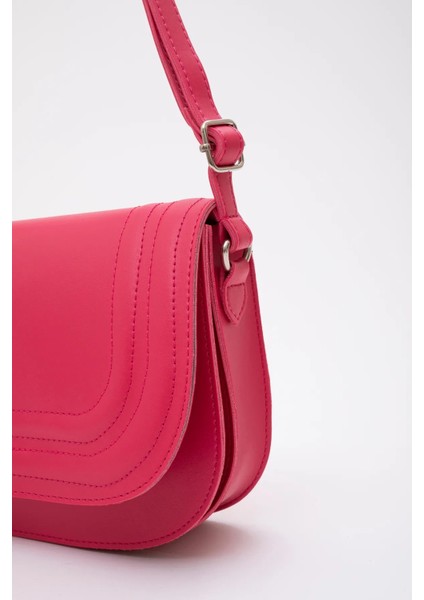 Suni Deri 2 Bölmeli Ayarlanabilir Şık ve Ergonomik Askılı Kol ve Omuz Çantası indirimleri