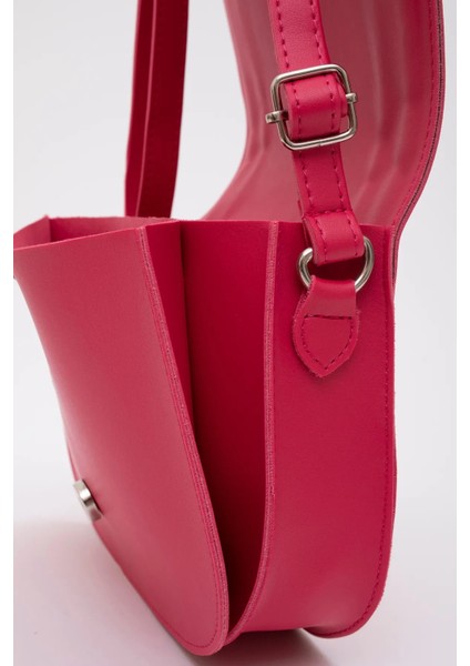 Suni Deri 2 Bölmeli Ayarlanabilir Şık ve Ergonomik Askılı Kol ve Omuz Çantası