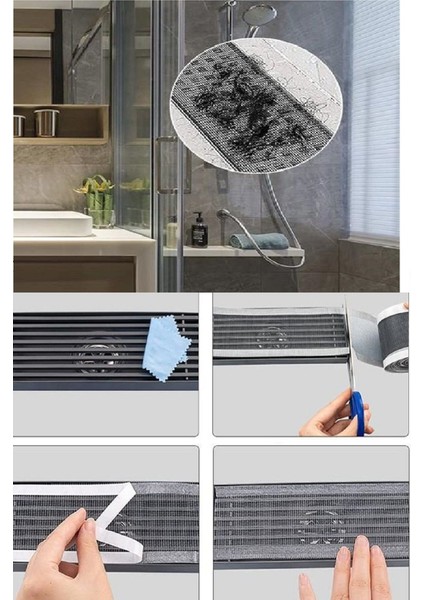 4 Metre Yapışkanlı Banyo Gider Koruyucu Saç Toplayıcı – Gider Böcek Koruyucu Gider Süzgeci modelleri