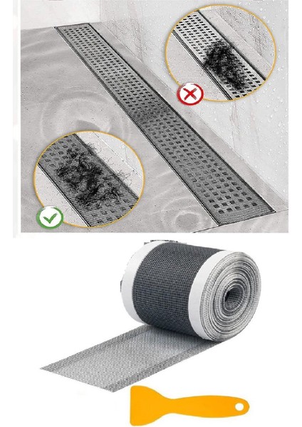 4 Metre Yapışkanlı Banyo Gider Koruyucu Saç Toplayıcı – Gider Böcek Koruyucu Gider Süzgeci fırsatları