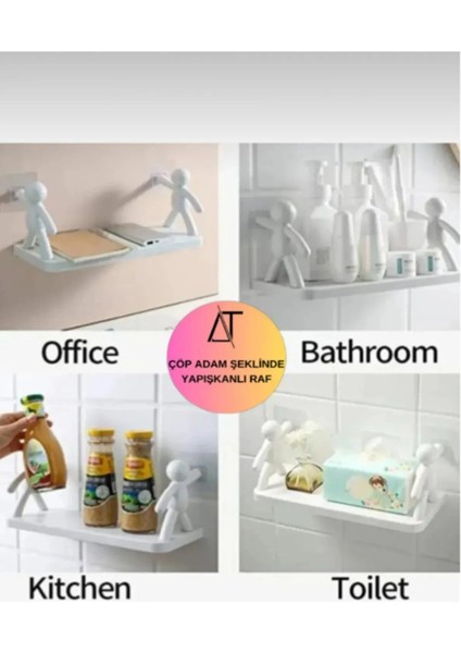 2 Adet Özel Raf Baharatlık -Makyaj Malzeme Rafı Kendinden Yapışkanlı Banyo Mutfak Organizer Raf fırsatları