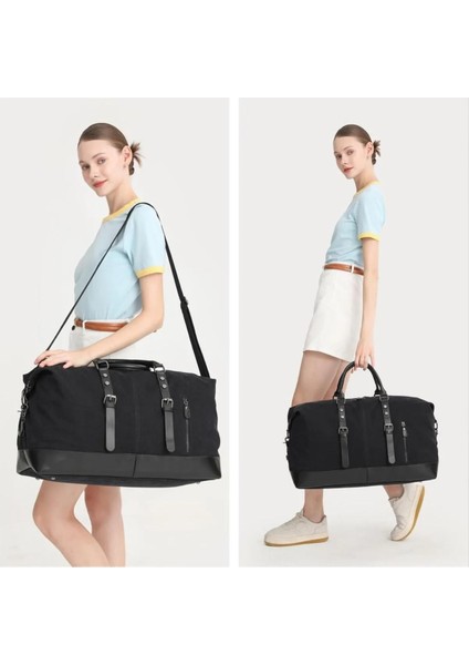 Kanvas Kumaş Spor Seyahat El ve Omuz Çantası