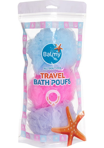 Naturel 3'lü Seyahat Banyo Lifi 1 Adet