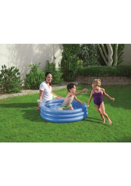 Çocuk Havuzu 102X25 cm 3 Boğumlu Bestway Mavi - 51024 (Lisinya)