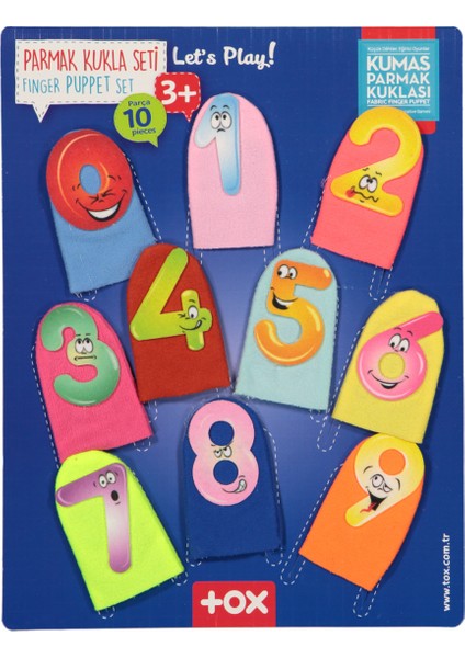 Httphop Rakamlar 10 Parça Parmak Kukla , Eğitici Oyuncak T64-1 Newdesingshop 1092444