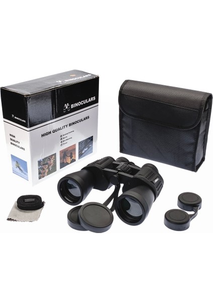 7X50 – Geniş Ön Mercekli Profesyonel El Dürbünü – 1000M/56M – Siyah V3