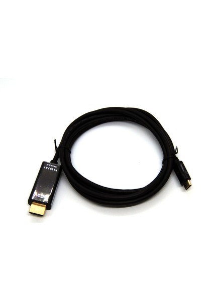 Beek USB Tip C &lt;-&gt; HDMI Görüntü Adaptörü, USB Tip C Erkek &lt;-&gt; HDMI A Erkek, 4K@60Hz, Altın Kaplama, 2 Metre&lt;br&gt; beek Type C M/hdmı A M,4K@60Hz,Gold,2M