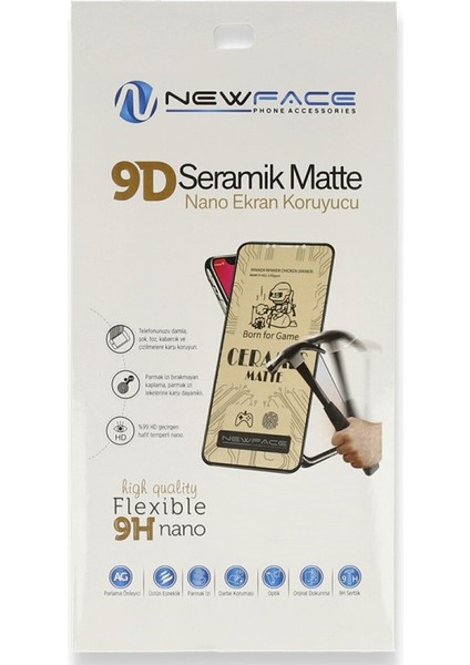 CLZ942 Huawei Y8P Mat Seramik Nano Ekran Koruyucu - Ürün Rengi : Siyah