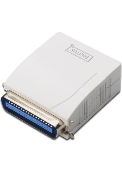 1 Port Fast Ethernet Print Server, 1 x Db-36-Pin Erkek Centronics, 1 x RJ45&LT;BR&GT; DIGITUS Parallel Print Server, 1-Port 1x RJ45, 1x Db-36-Pin Male Centronics