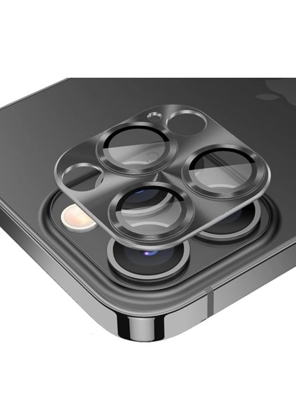 Iphone 14 Pro Pers Alüminyum Kamera Lens - Ürün Rengi : Gold - Lisinya Alithestereo