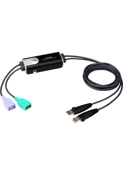 2-Port USB Sınırsız Kablolu Km Switch&lt;br&gt; 2-Port USB Boundless Cable Km Switch