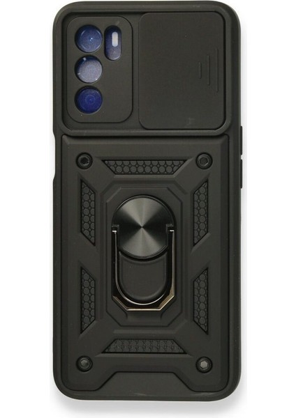 Oppo A16 Kılıf Pars Lens Yüzüklü Silikon - Ürün Rengi : Yeşil - Lisinya