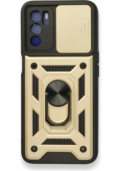 Oppo A16 Kılıf Pars Lens Yüzüklü Silikon - Ürün Rengi : Yeşil - Lisinya