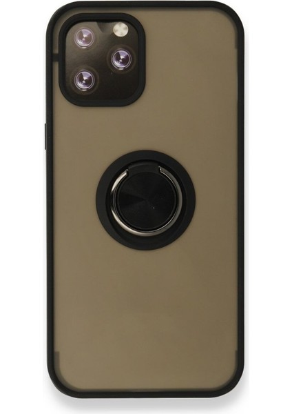 LISINYA192 Iphone 12 Pro Kılıf Montreal Yüzüklü Silikon Kapak - Ürün Rengi : Siyah fiyatları