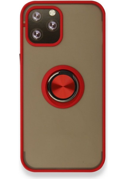 LISINYA192 Iphone 12 Pro Kılıf Montreal Yüzüklü Silikon Kapak - Ürün Rengi : Siyah modelleri