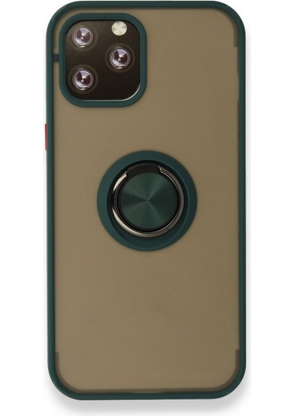 LISINYA192 Iphone 12 Pro Kılıf Montreal Yüzüklü Silikon Kapak - Ürün Rengi : Siyah indirimleri