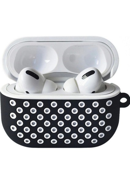 CLZ942 Airpods Pro (1.nesil) Uyumlu Spor Delikli Kılıf - Ürün Rengi : Siyah-Mavi fiyatları