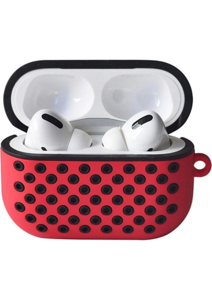 CLZ942 Airpods Pro (1.nesil) Uyumlu Spor Delikli Kılıf - Ürün Rengi : Siyah-Mavi modelleri