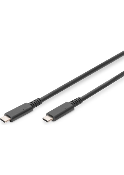 Digitus USB 4.0 Bağlantı Kablosu, USB Tip C &lt;-&gt; USB Tip C, Maksimum Çözünürlük 8K@30Hz, Pd3.0, 40GBITS/S, 0.8 Metre, Siyah Renk&lt;br&gt; digitus USB 4.0 Connection Cable, Type - C To Type - C,