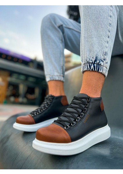 Colourful Premium Kışlık Erkek Bot Siyah Taba fiyatları