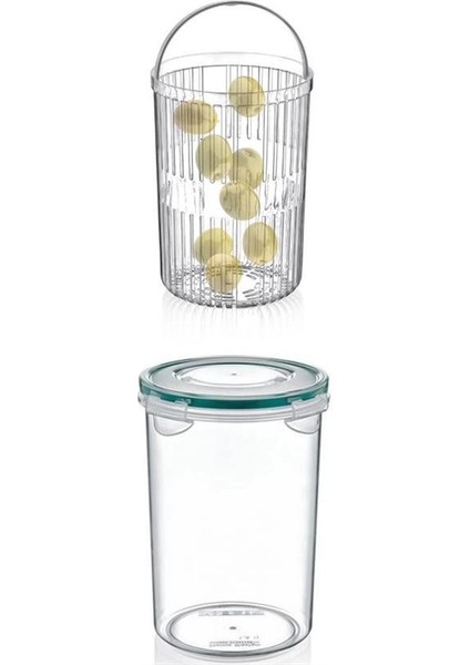 Zeytin Turşu Sebze Yıkama Kutusu Klipsli Kapaklı Saklama Kabı fırsatları