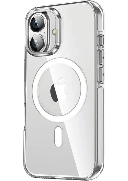 iPhone 16 Crystal Magsafe Kapak - ŞEFFAF-(5796)