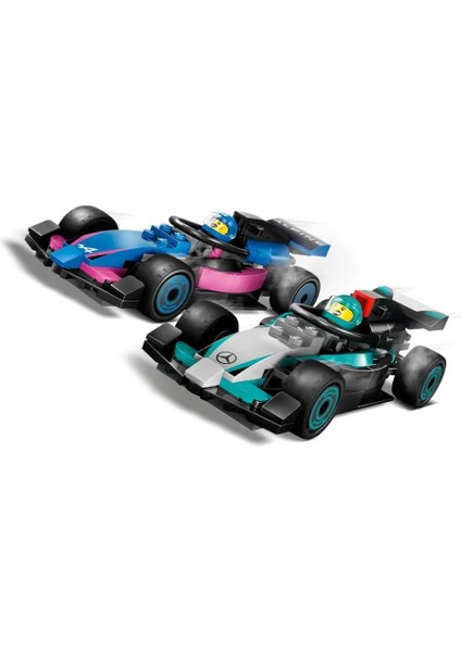 Bfs 60444 LEGO City F1 Garajı ve Mercedes-Amg ve Alpine Arabaları 678 Parça +7 Yaş modelleri
