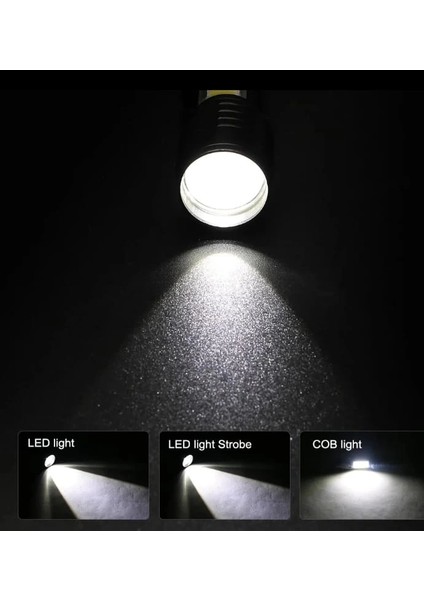 Wuben WB-017 Zoomlu Şarjlı Cob LED Güçlü El Feneri fırsatları