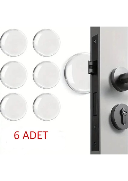 Bfs Şeffaf Silikon Mobilya ve Kapı Durdurucu Darbe Pedi 6 Lı