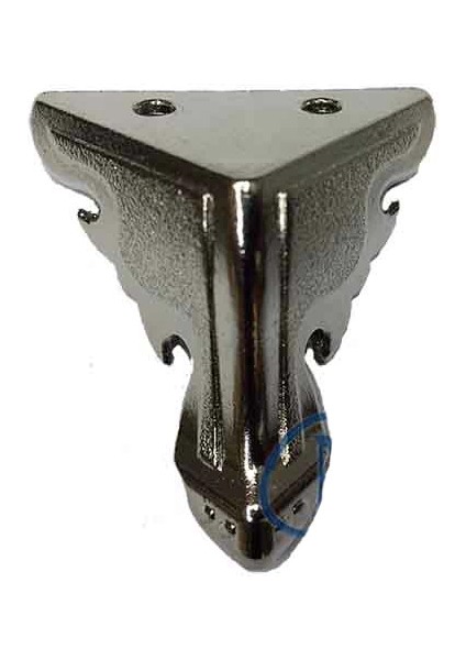 Kelebek Sandık Ayağı, Kutu Ayak 3,5 cm - Nikel, 50 Adet