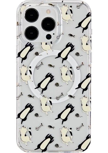 iPhone 15 Pro Max Tanya Magsafe Kapak - Desen 4-(5796)