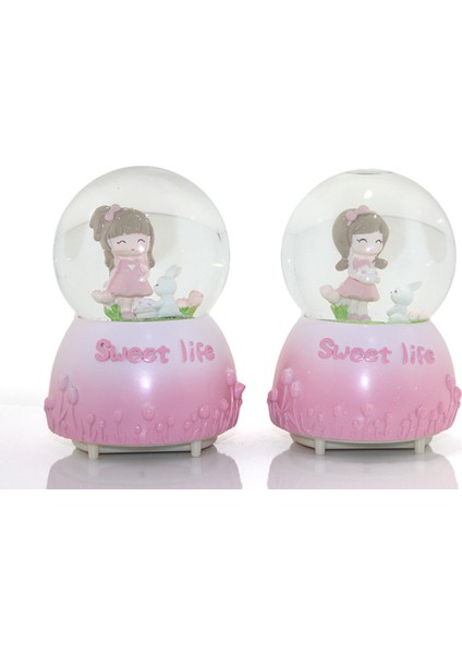 Kar Küresi Püskürtmeli Işıklı Müzikli Küre 16 cm ALK283