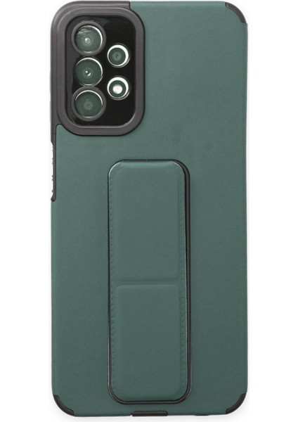 LISINYA192 Samsung Galaxy A23 4g Kılıf Mega Standlı Silikon - Ürün Rengi : Yeşil fiyatları