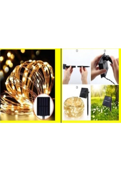 Solar Peri LED 20M 200 LED Rgb