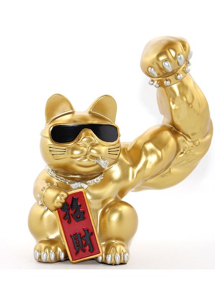 Polyester Şanslı Kedi Figürü Model 2