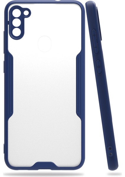 LISINYA192 Samsung Galaxy M11 Kılıf Platin Silikon - Ürün Rengi : Mavi fiyatları