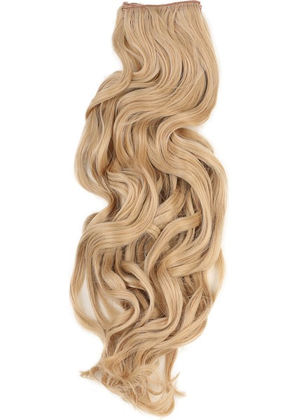 LISINYA201 Fiber Sentetik Dalgalı 8 Parça Çıt Çıt / Balköpüğü Beyaz Platin Röfleli