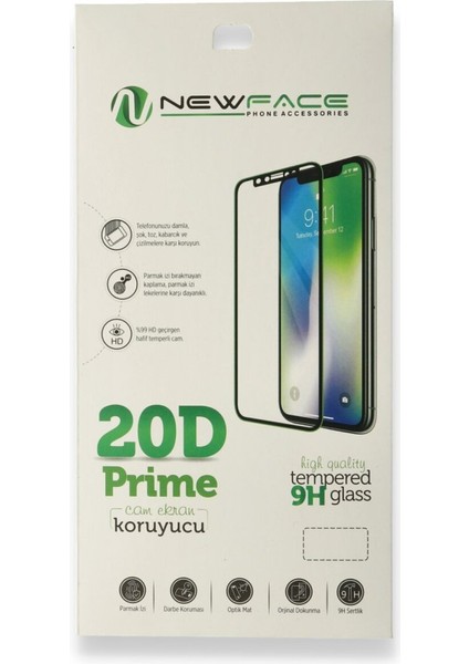 Xiaomi Mi 11I 20D Premium Cam Ekran Koruyucu - Ürün Rengi : Siyah - Lisinya